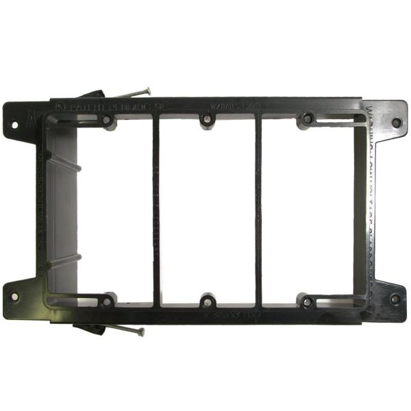 A1 Triple Gang New Construction Low Voltage Mounting Bracket - <b>Nail On</b>