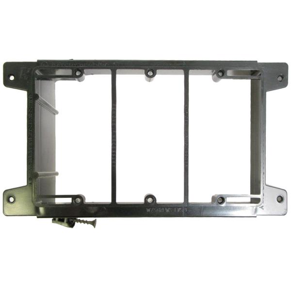A1 Triple Gang New Construction Low Voltage Mounting Bracket - <b>Screw On</b>